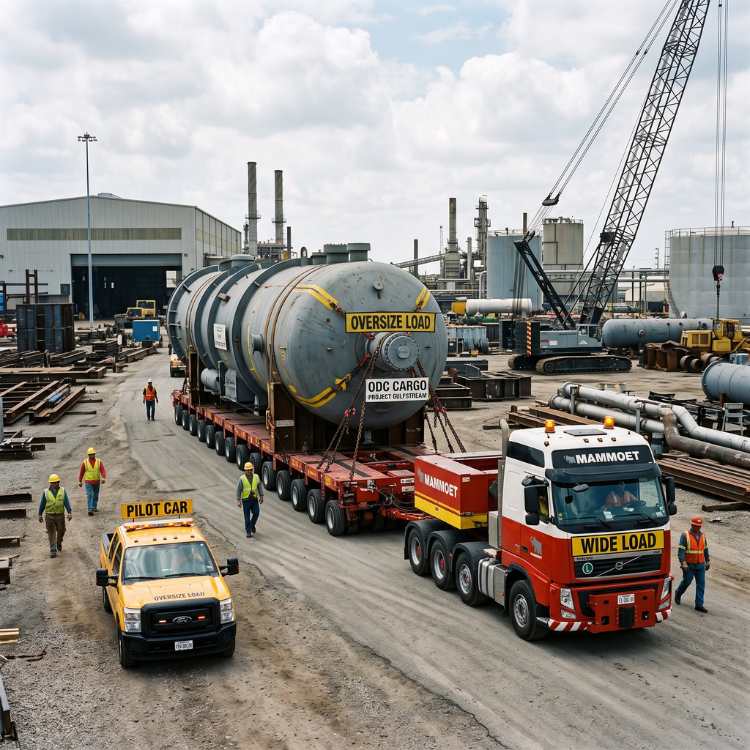 Industrial ODC cargo and heavy machinery
